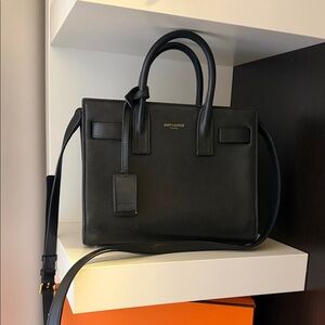 Saint Laurent Elegant Black Crossbody Bag